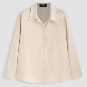 Cider Champagne Long Sleeve Button Down